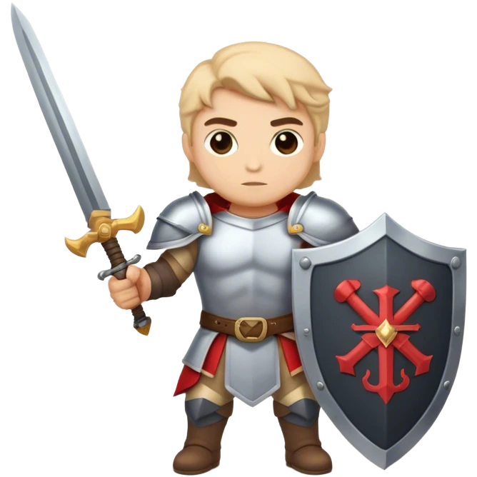 crossed swords  shield and cs on the shield  hero  emoji