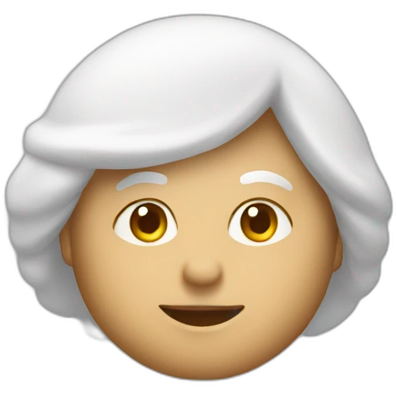 white cookie seller emoji