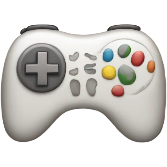 Dog playing video game emoji