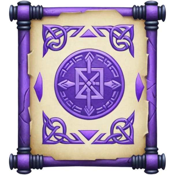glitter purple Runic Manuscript emoji