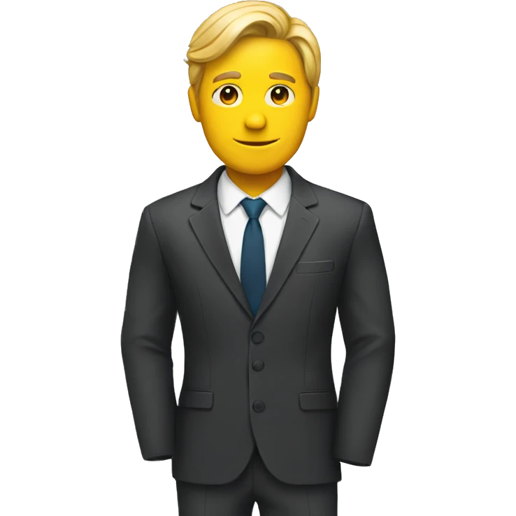 person with suit emoji