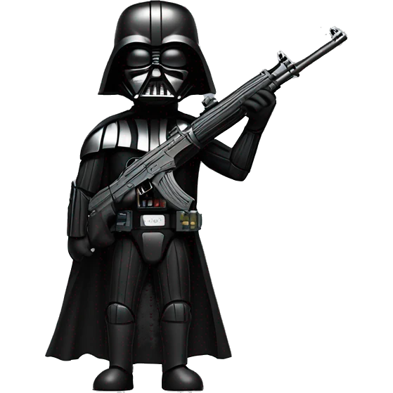 Darthvader with ak-47 emoji
