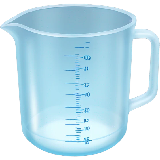 water inside a measuring cup emoji