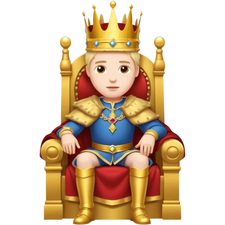 king sitting on throne emoji