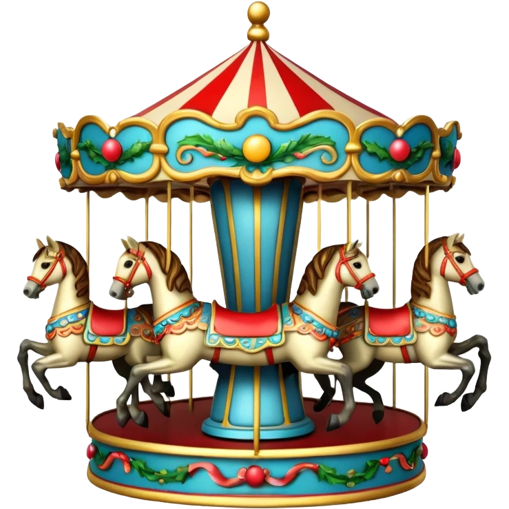 Christmas carousel emoji