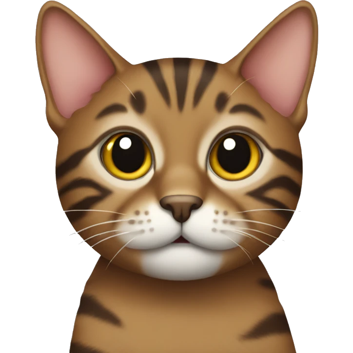 Brown tabby cat emoji