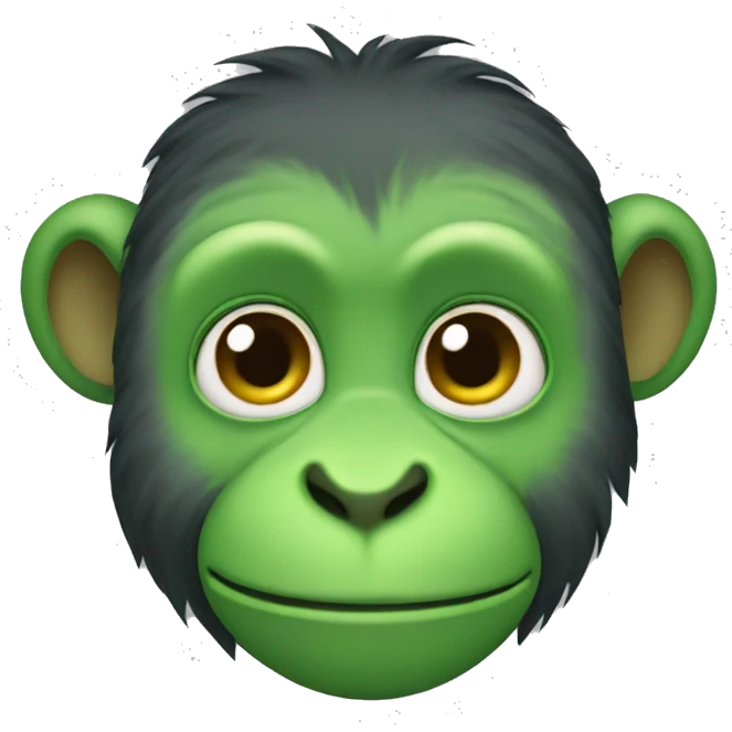 green monkey  emoji
