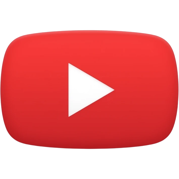 youtube its a square in backround of white then youtube logo no writing emoji