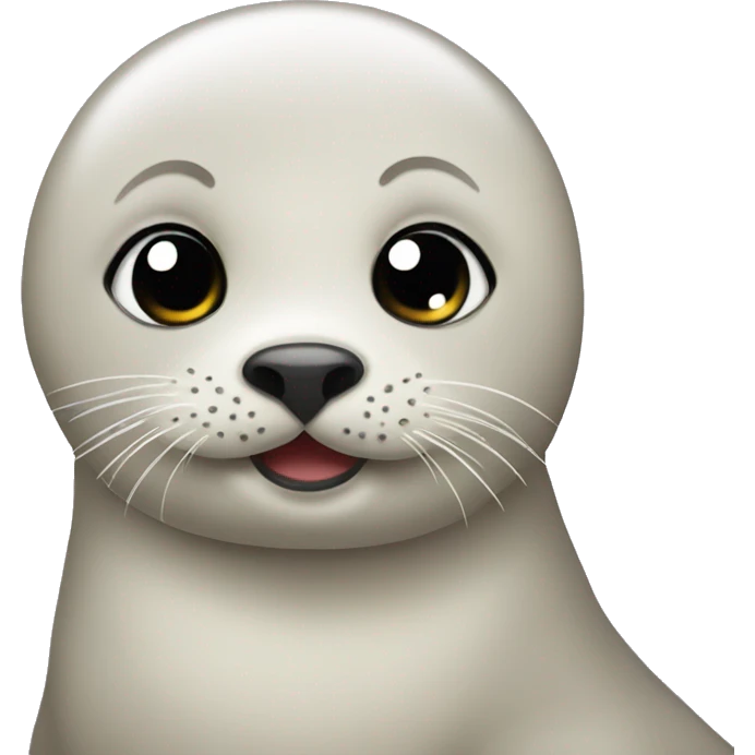 Little seal in love emoji