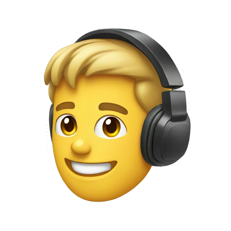 Gesicht mit ein Headset  emoji
