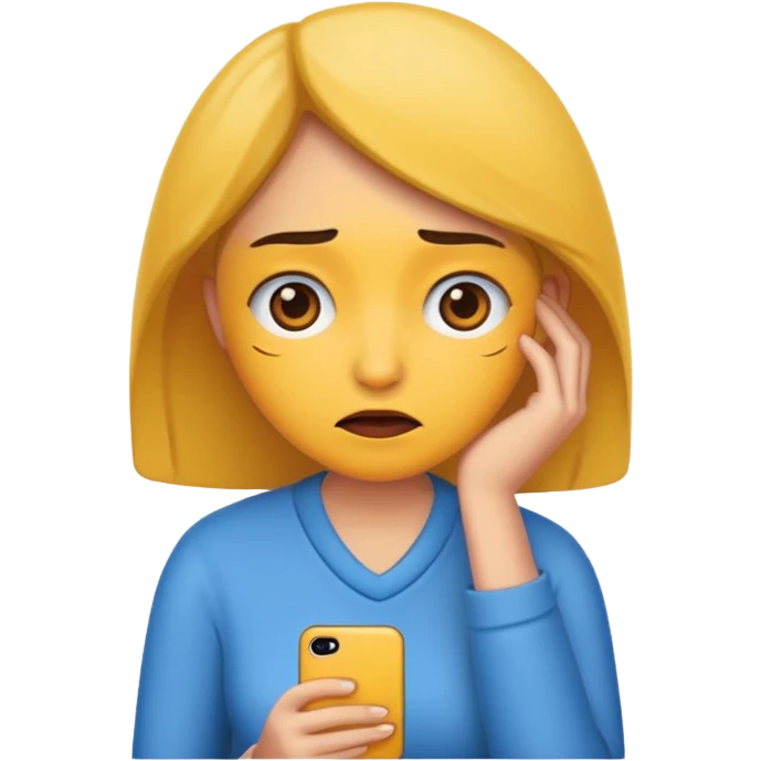 bored woman emoji
