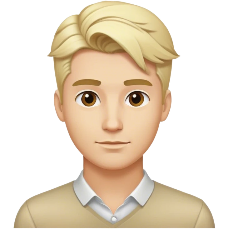 blonde male hairstyles emoji