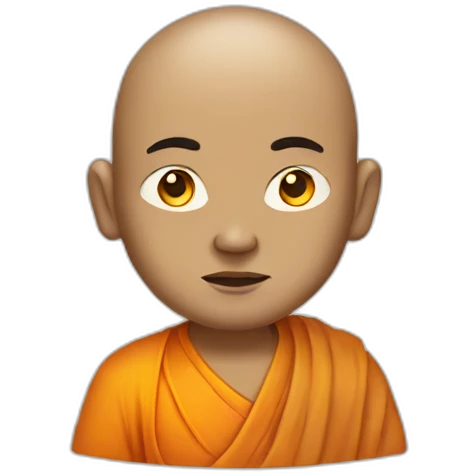 buddhist monk with third eye on forehead emoji