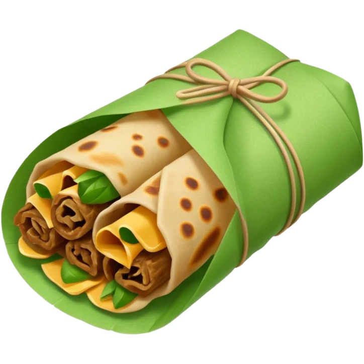 gyros in green paper emoji