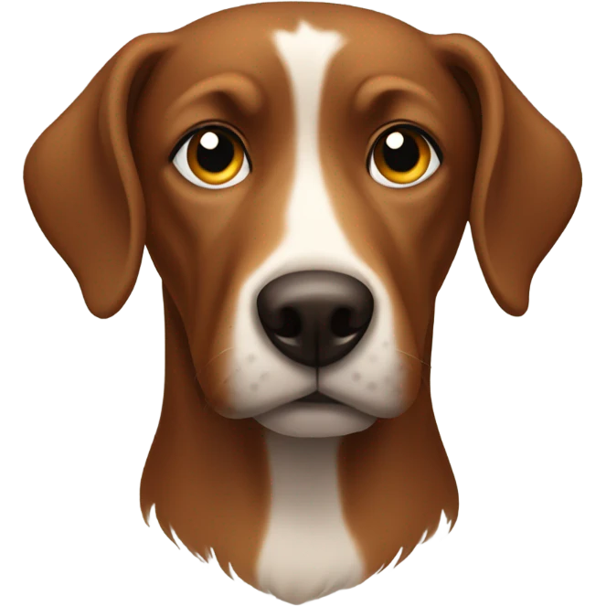 Brown dog looking to the side emoji