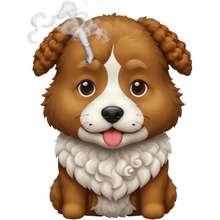 dog smoking  emoji