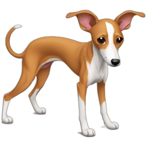 Podenco marrón en gimnasio emoji