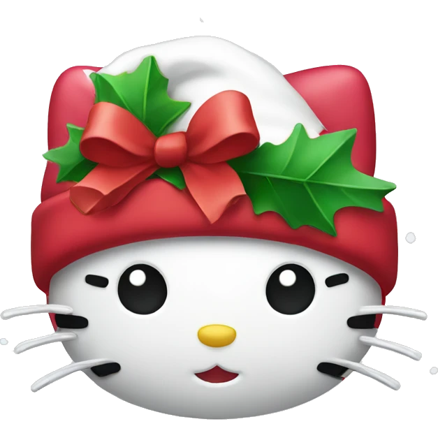 hello kitty christmas emoji