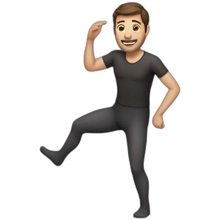 Man wearing pantyhose emoji