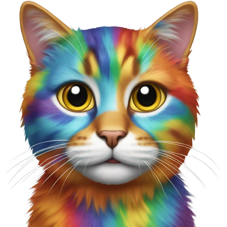 Rainbow cat  emoji