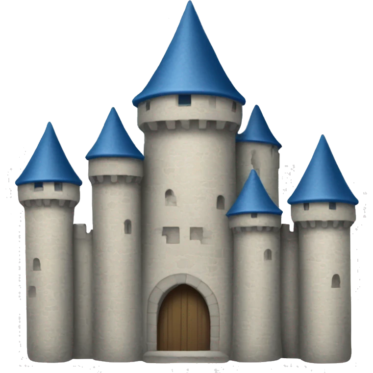 a castle that’s blue emoji