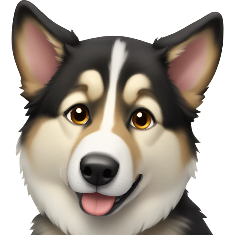 half german shepherd half husky emoji