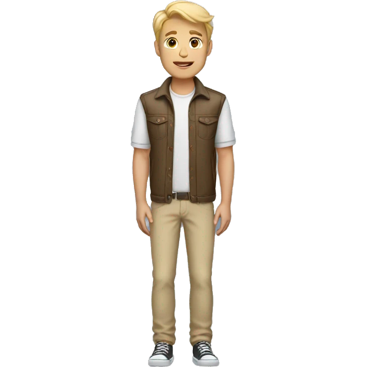 blonde dad tall full body emoji