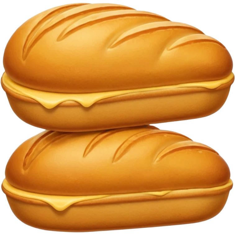 dessert Madeleine. without tail detail. long shape emoji