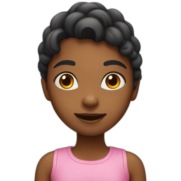 Girl say hello emoji