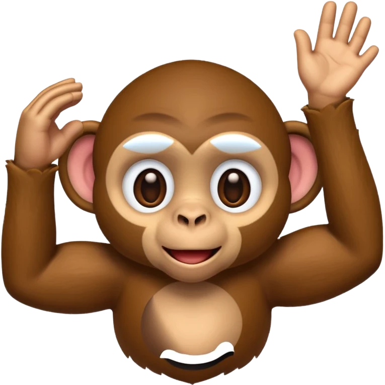 Diddy as a playful monkey emoji emoji
