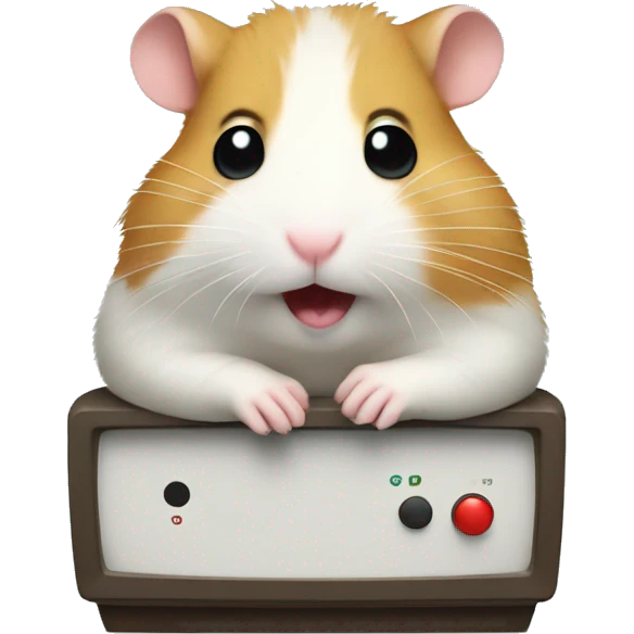 hamster watching tv emoji