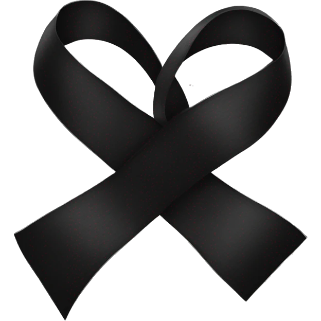 Black ribbon emoji