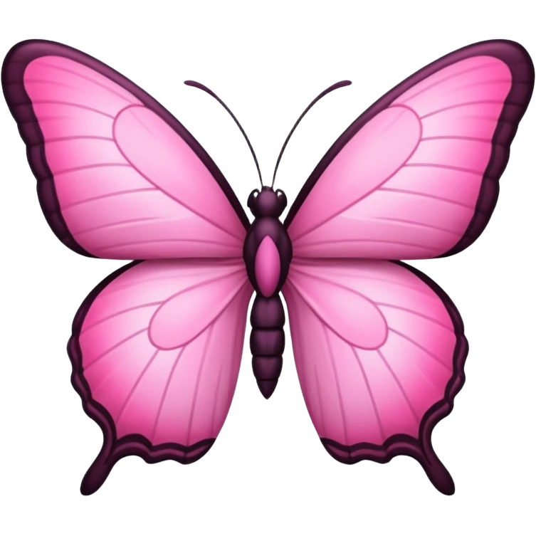 Borboleta rosa emoji