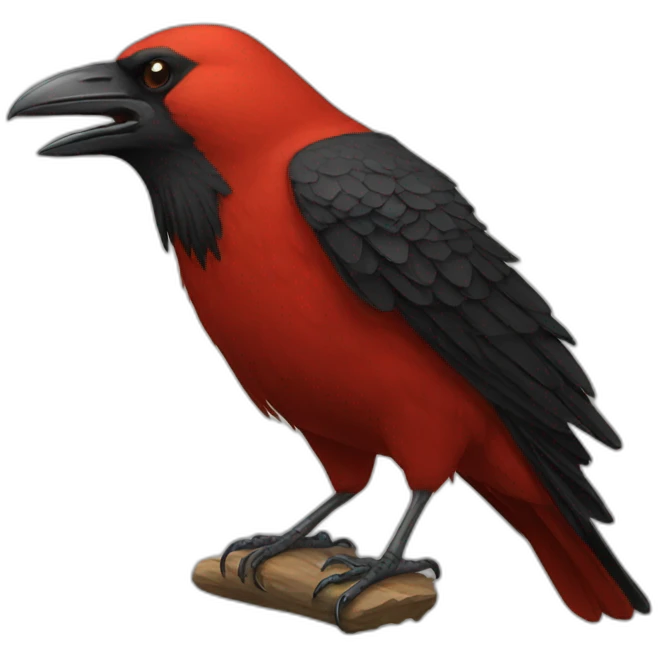 red crow emoji