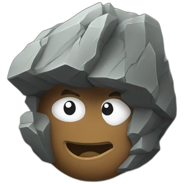 Rock emoji