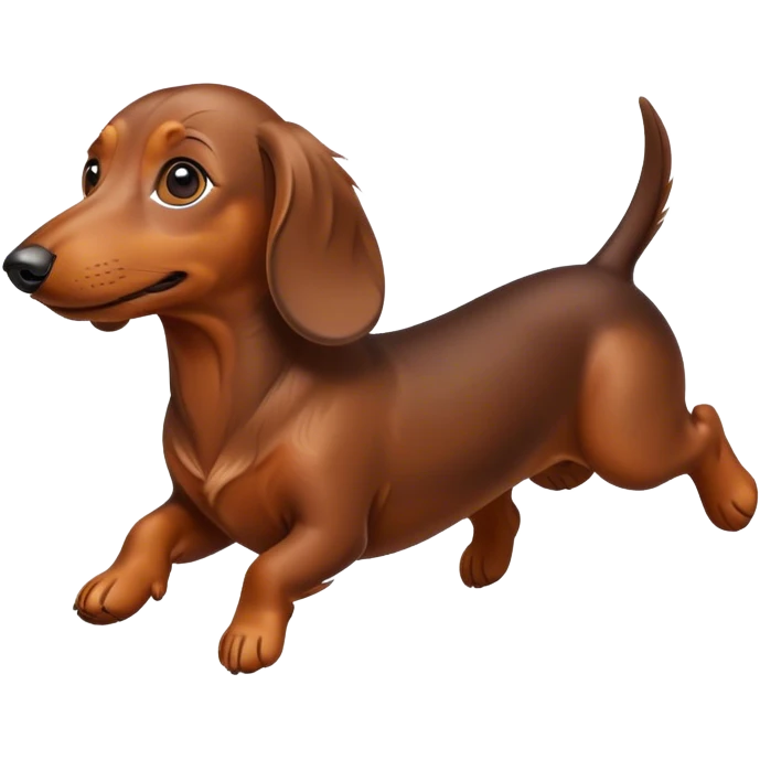 Flying weenie dog emoji