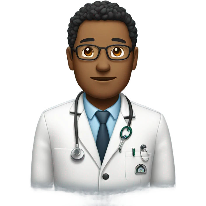 Sherpa wearing a doctor coat emoji
