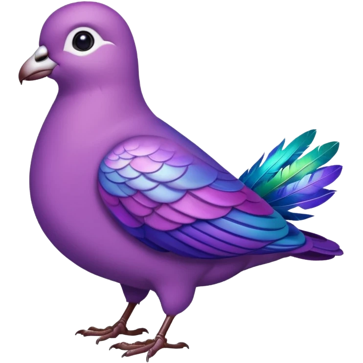 Purple dove emoji