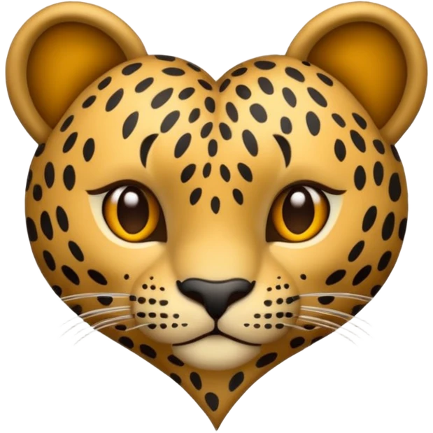 Emoji corazón leopardo emoji