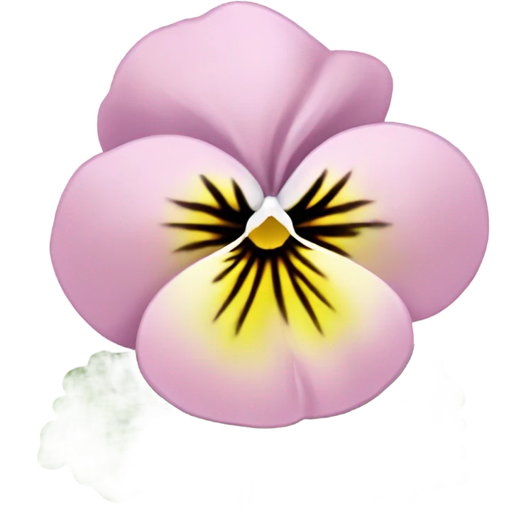 light pink pansies on the background of aesthetically pleasing purple perfume bottle in vintage style emoji