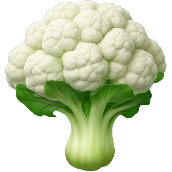cauliflower looking in the mirror emoji