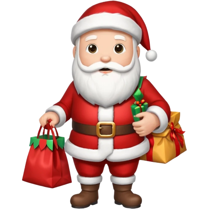 Santa Claus gift bag emoji
