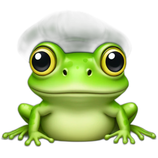 frog with base cap emoji