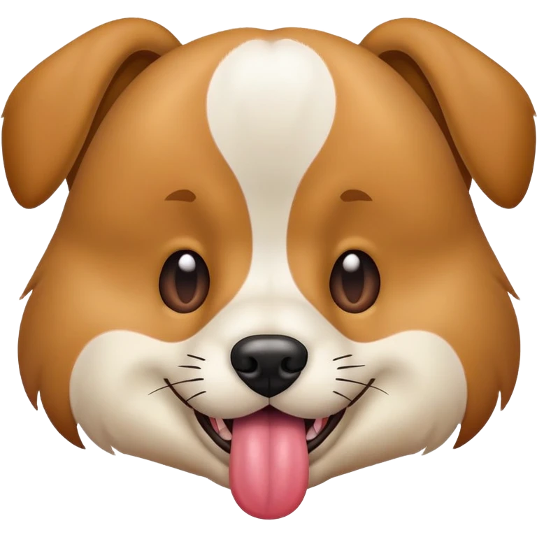 Собака показывает язык  emoji