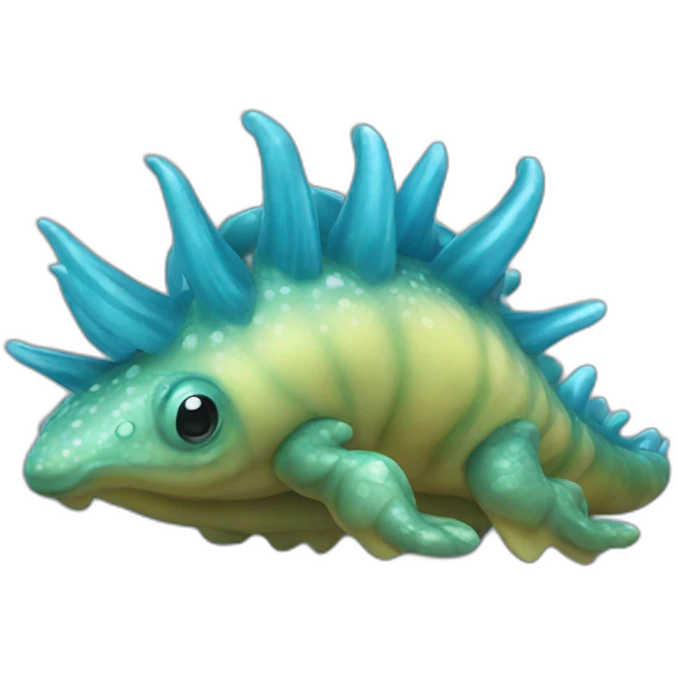 sea slug blue dragon very detailes emoji