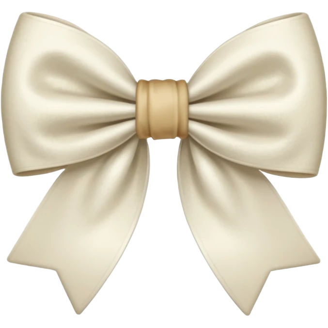 Laço cozy off white emoji