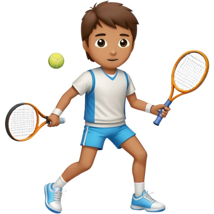 Marty McFly plays tennis. emoji