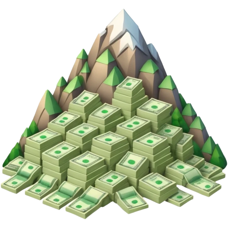 
MOUNTAIN OF BANKNOTES emoji