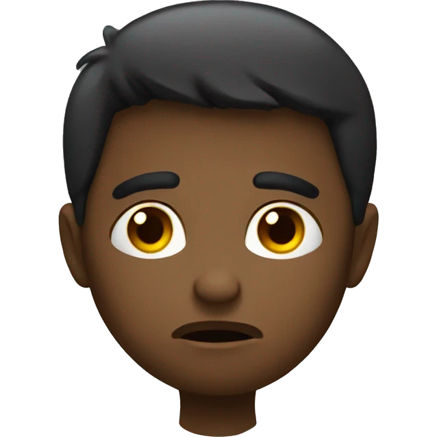 A sad boy emoji