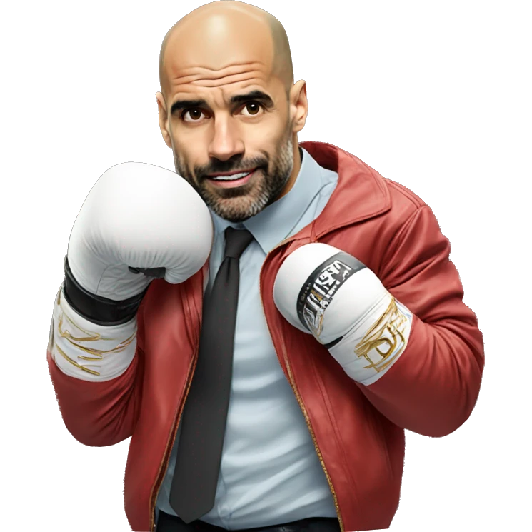 josep guardiola on a ring boxing emoji